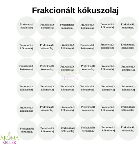 Matrica, címke illóolajokhoz - Frakcionált kókuszolaj