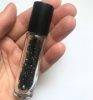 10 ml - es roll on üveg ásvánnyal - fekete obszidián