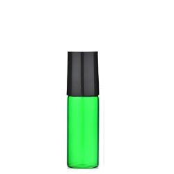 5 ml colorful roller bottle- black bottlecup - pink