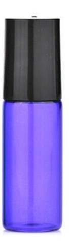 5 ml colorful roller bottle- black bottlecup - purple