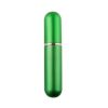 Bottle with spray head, aluminum cover - 5 ml (green)