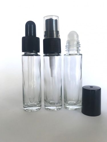  10 ml glass set (nozzle, pipette and roll-on ball)