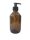 250 ml brown glass bottle with pump head