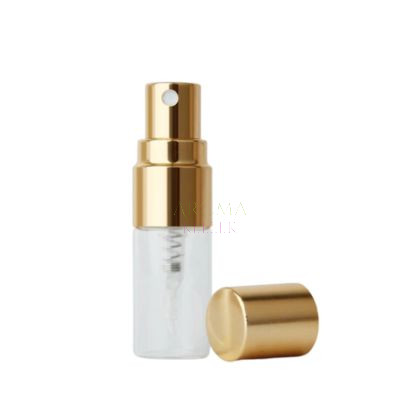 Perfume bottle / spray bottle - 2 ml (gold)