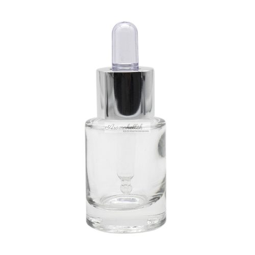 Bottle with dropper cup - 15 ml (clear)