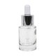 Bottle with dropper cup - 15 ml (clear)