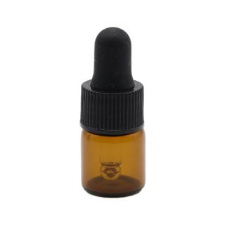 Bottle with dropper cup - 2 ml (amber)