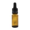 Bottle with dropper cup - 10 ml (amber)