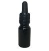Bottle with dropper cup - 10 ml (amber)
