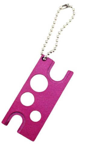 Metal opener for essential oil bottles - puder pink