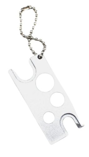 Metal opener for essential oil bottles - silver