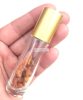 Solar braid chakra roller bottle for essential oils - with minerals