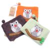 Essential oil holder, storage bag - owl (brown)