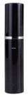 Parfume glass with metal case - 10 ml - shinning black