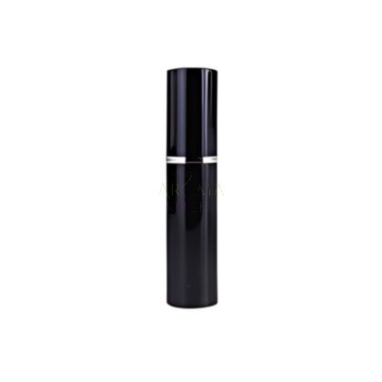 Parfume glass with metal case - 10 ml - shinning black