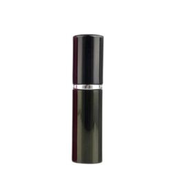 Parfume glass with metal case - 10 ml - shinning black