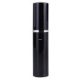 Parfume glass with metal case - 10 ml - shinning black