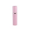 Pumpás head glass with metal case - 10 ml - pink