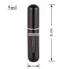  Refillable mini perfume bottle - 5 ml (black)