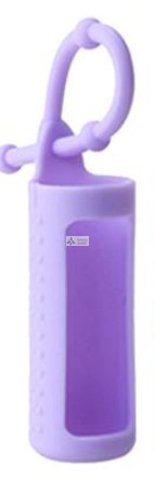 Silicon essentinal oil case for 10 ml bottle- purple
