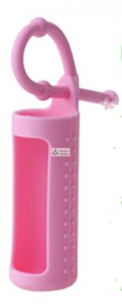 Silicon essentinal oil case for 10 ml bottle- pink