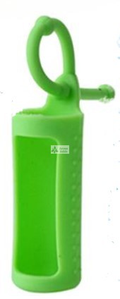 Silicon essentinal oil case for 10 ml bottle- green