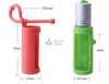 Silicon essentinal oil case for 10 ml bottle- green