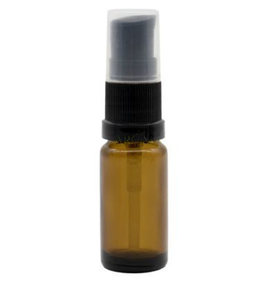  Pump, cream bottle - amber - 10 ml