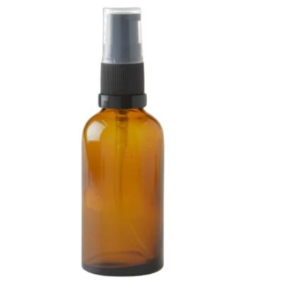  Pump, cream bottle - amber - 30 ml